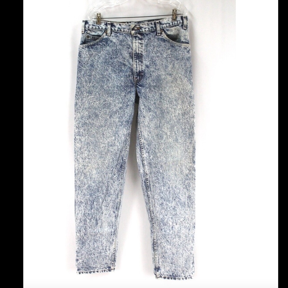 VINTAGE LEVIS Silvertab 512 jeans 31X31 USA Made Blue Acid Wash Straight/Narrow